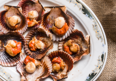 Zamburiñas a la Plancha